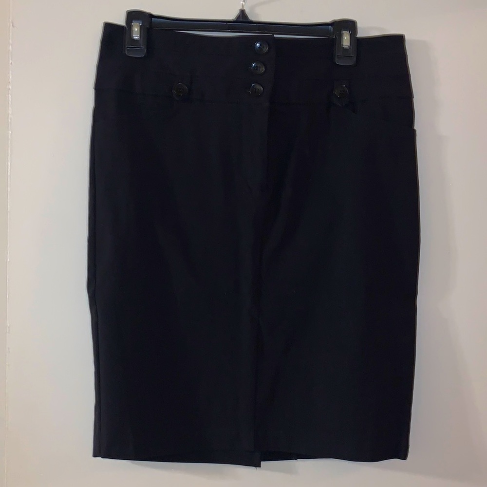 Rarely worn black pencil skirt with back slit
